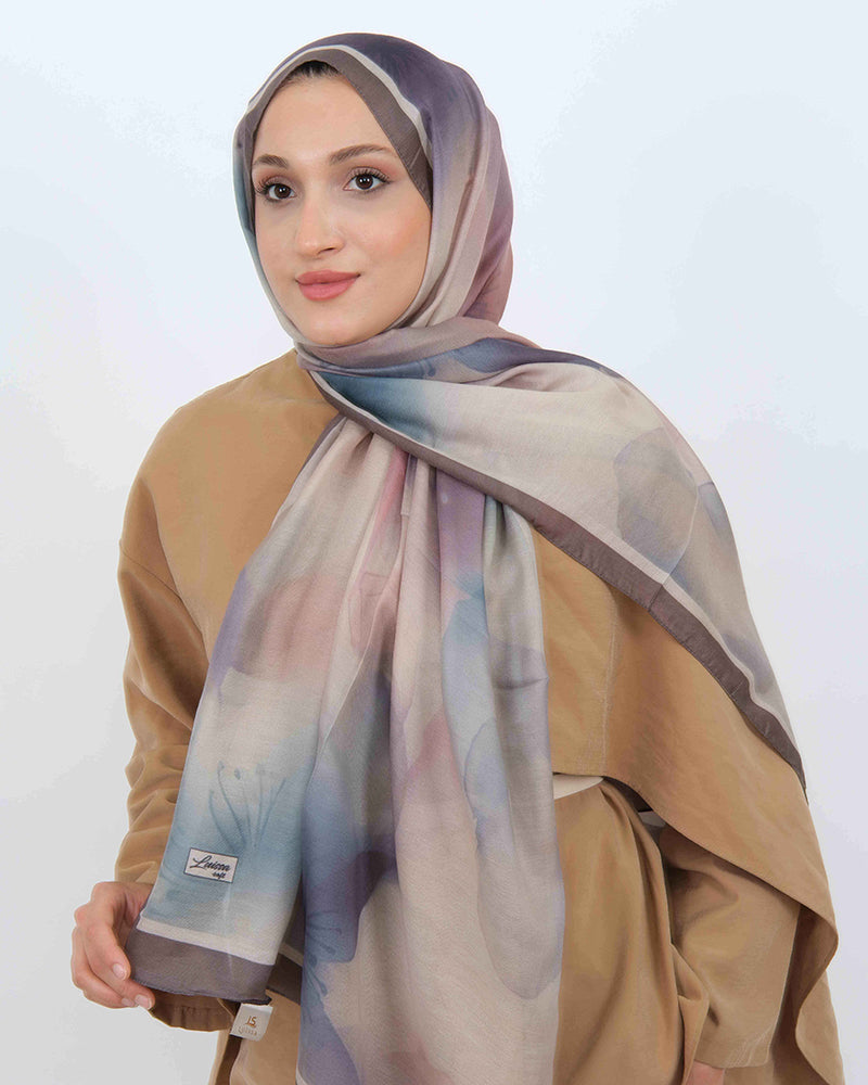 Soft Şal D063 Gül Kurusu, 75 × 185 cm şal – görsel 3