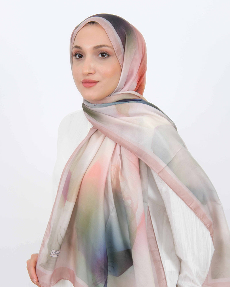 Soft Şal D063 Pudra-Pembe, 75 × 185 cm şal – görsel 2