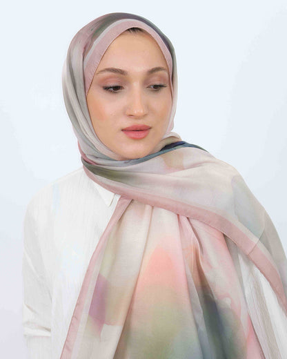 Soft Şal D063 Pudra-Pembe, 75 × 185 cm şal – görsel 3