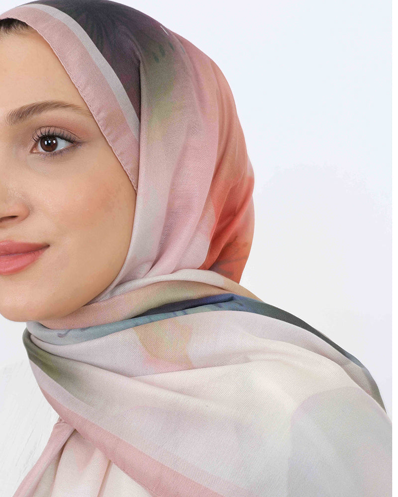 Soft Şal D063 Pudra-Pembe, 75 × 185 cm şal – görsel 4