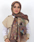Soft Şal D064 Kahverengi, 75 × 185 cm şal – görsel 1