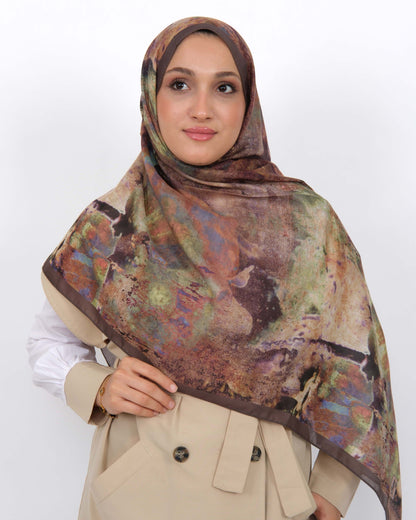 Soft Şal D064 Kahverengi, 75 × 185 cm şal – görsel 4