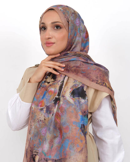 Soft Şal D064 Açık Vizon, 75 × 185 cm şal – görsel 2