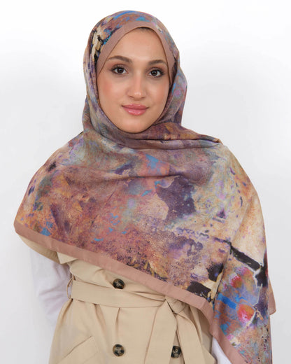 Soft Şal D064 Açık Vizon, 75 × 185 cm şal – görsel 4