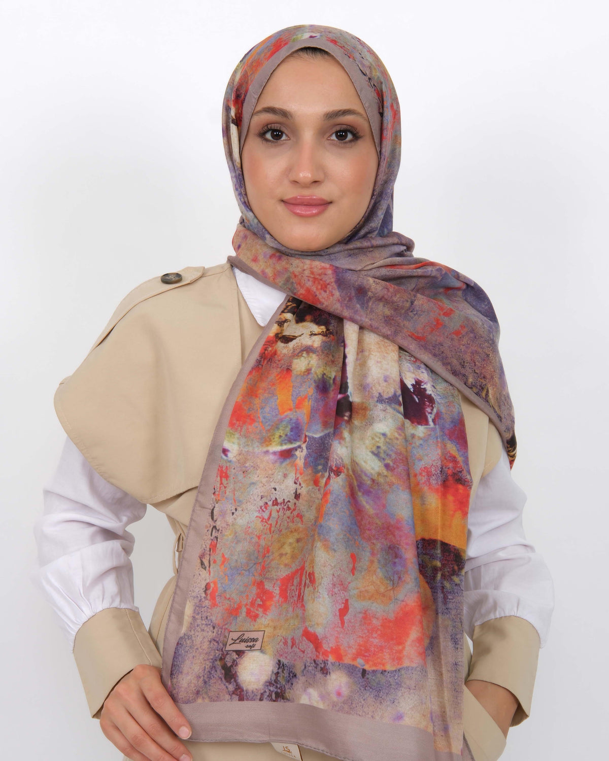 Soft Şal D064 Soft Lila, 75 × 185 cm şal – görsel 2