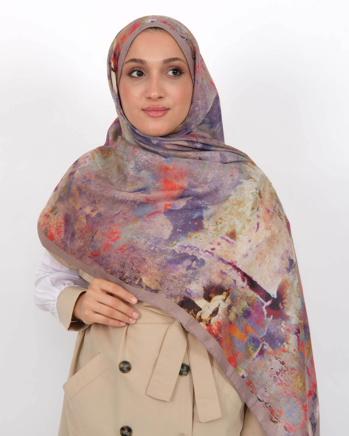 Soft Şal D064 Soft Lila, 75 × 185 cm şal – görsel 4