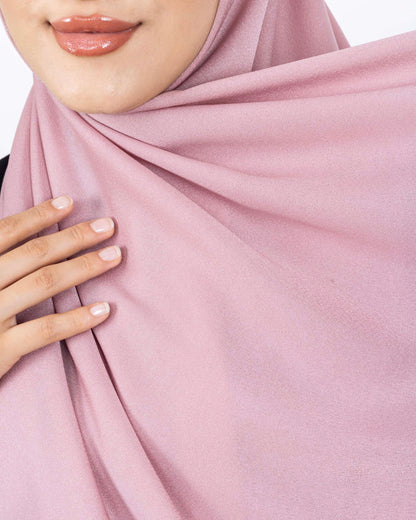 Düz Kristal Şal D019 Pembe, düz desenli, 75 × 185 cm şal – görsel 5