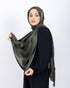 Düz Kristal Şal D019 Haki Yeşili, düz desenli, 75 × 185 cm şal – görsel 1