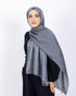 Düz Kristal Şal D019 Füme, düz desenli, 75 × 185 cm şal – görsel 1