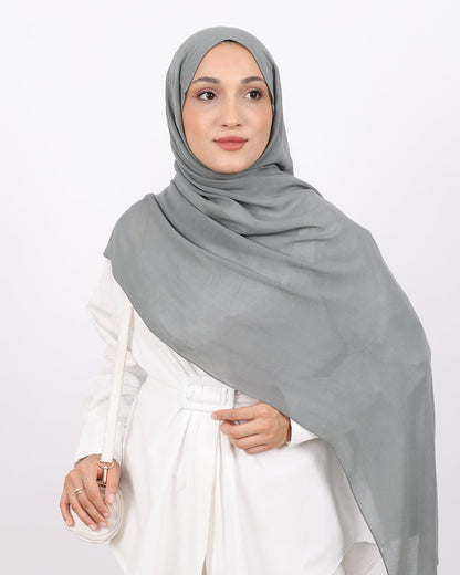 Organik Şal D056 Füme, 75 × 185 cm şal – görsel 3