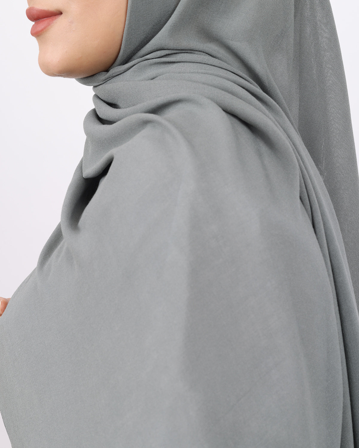 Organik Şal D056 Füme, 75 × 185 cm şal – görsel 1