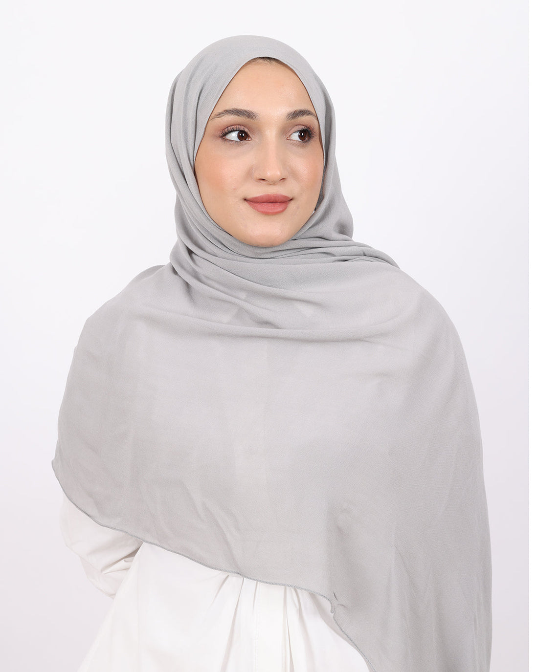 Organik Şal D056 Gri, 75 × 185 cm şal – görsel 2