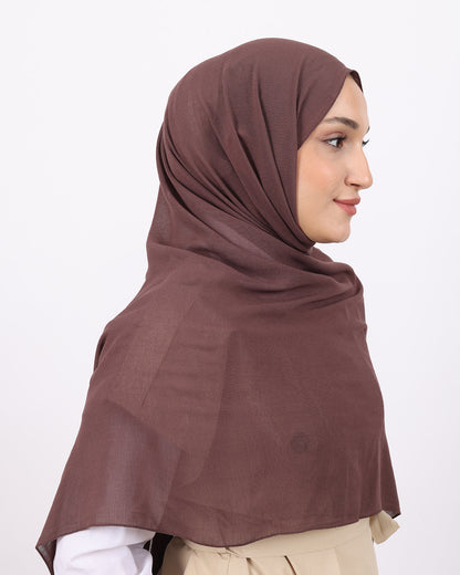 Organik Şal D056 Kahverengi, 75 × 185 cm şal – görsel 1