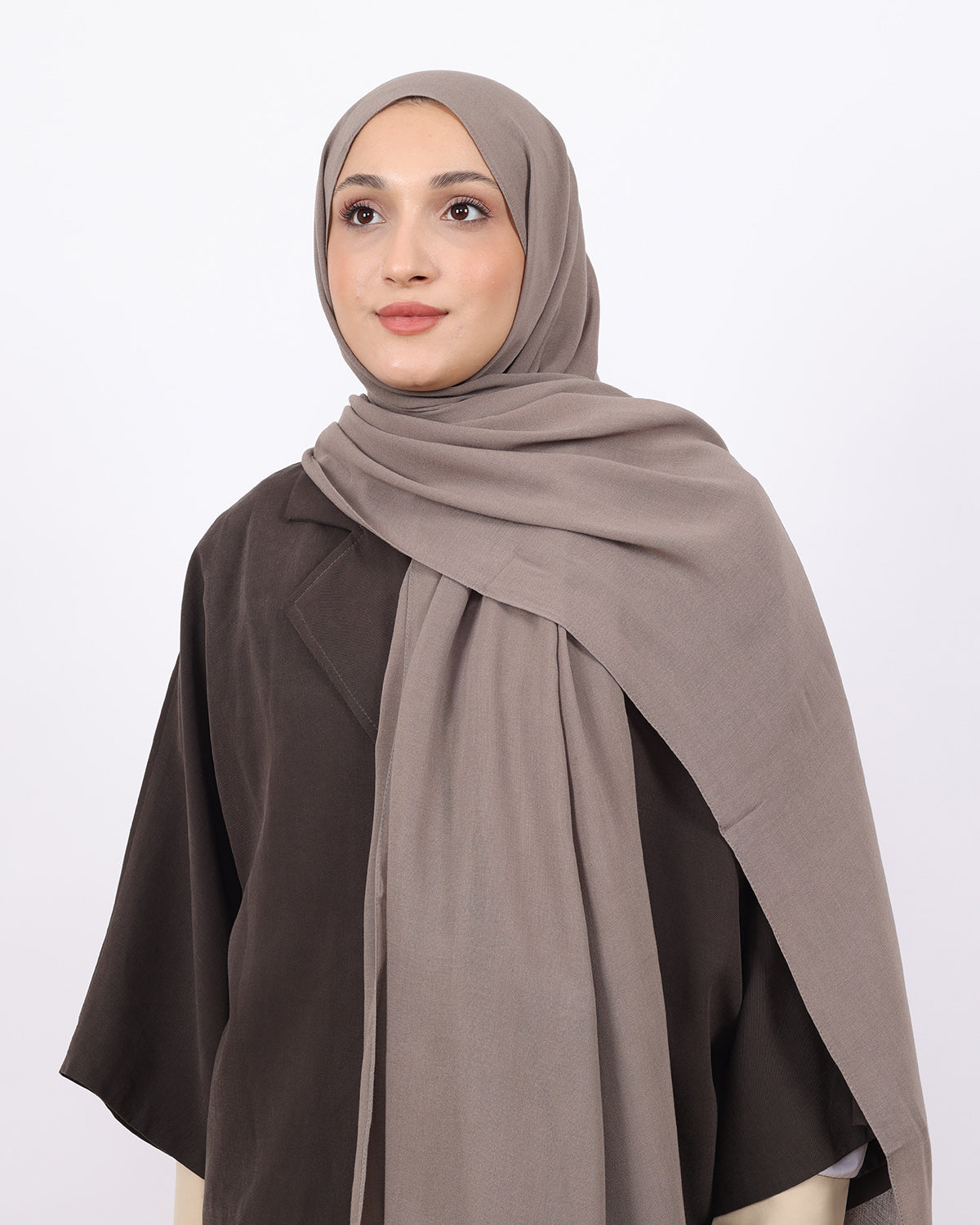 Organik Şal D056 Vizon, 75 × 185 cm şal – görsel 2