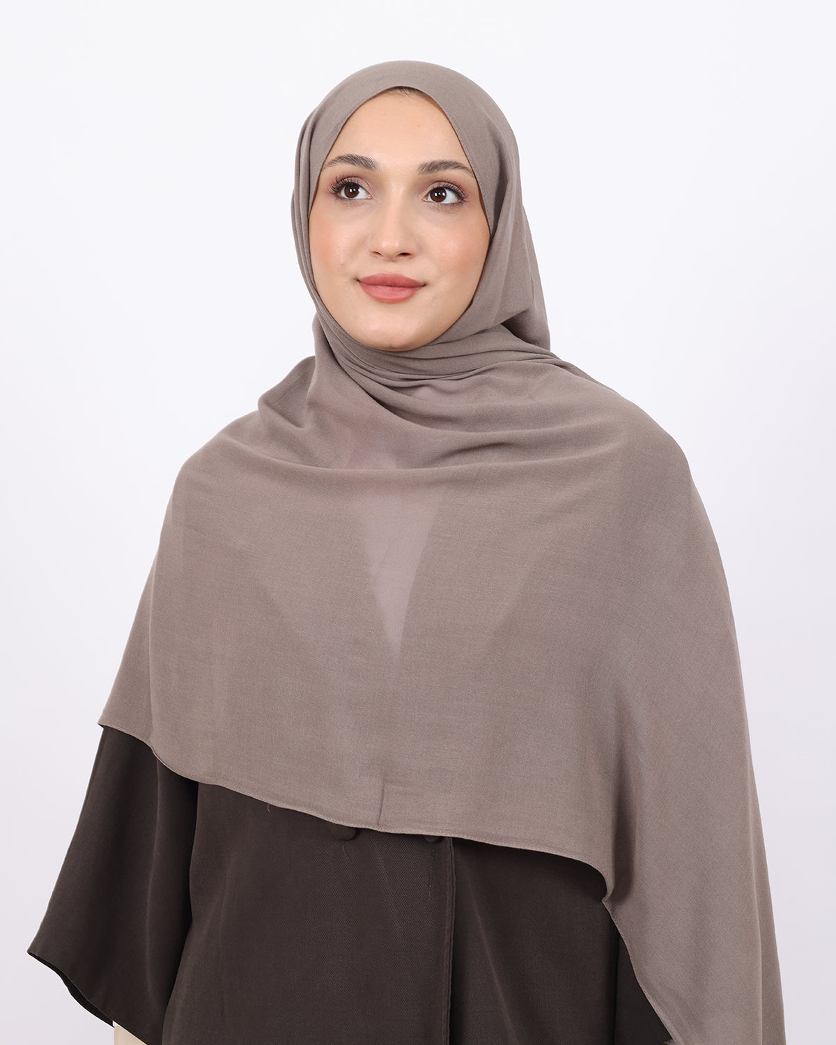 Organik Şal D056 Vizon, 75 × 185 cm şal – görsel 3