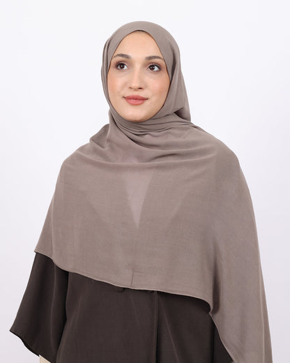 Organik Şal D056 Vizon, 75 × 185 cm şal – görsel 3