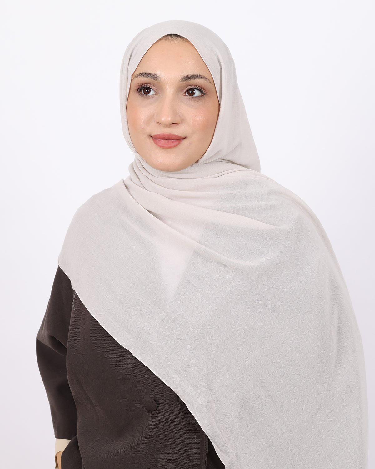 Organik Şal D056 Taş Rengi, 75 × 185 cm şal – görsel 3