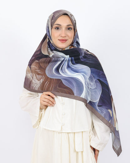 Soft Bambu Kraş Şal D052 Kahve, 75 × 185 cm şal – görsel 2