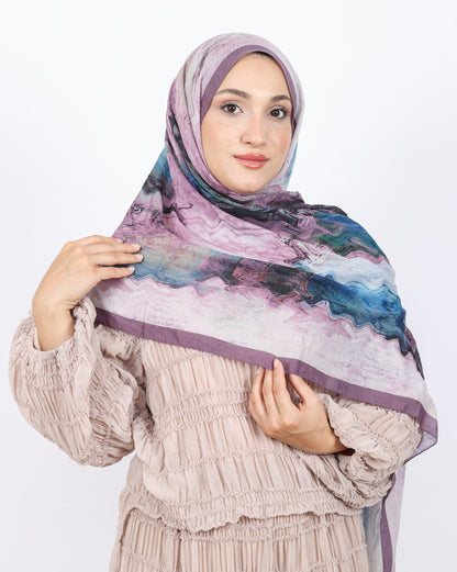 Soft Bambu Kraş Şal D045 Gül Kurusu, 75 × 185 cm şal – görsel 2
