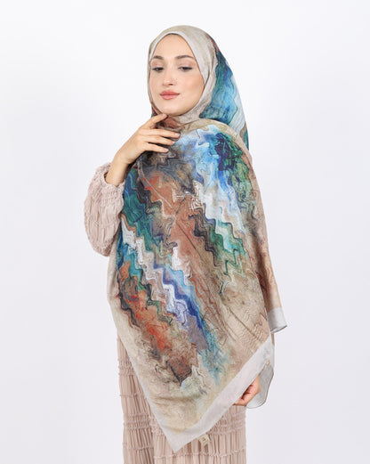 Soft Bambu Kraş Şal D045 Taş Rengi, 75 × 185 cm şal – görsel 3