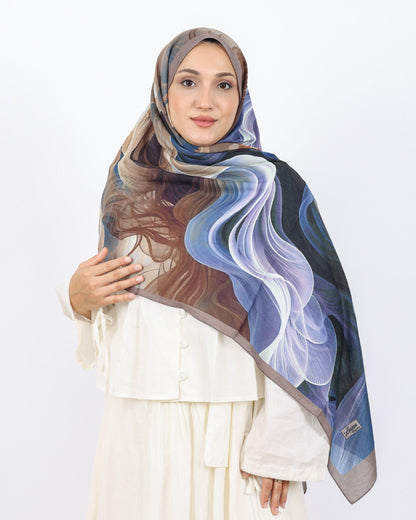 Soft Bambu Kraş Şal D052 Vizon, 75 × 185 cm şal – görsel 3