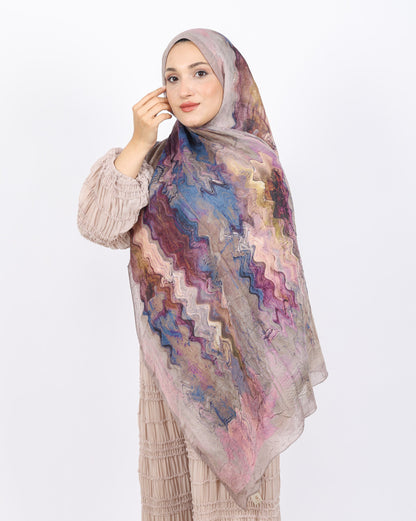 Soft Bambu Kraş Şal D045 Pudra, 75 × 185 cm şal – görsel 1