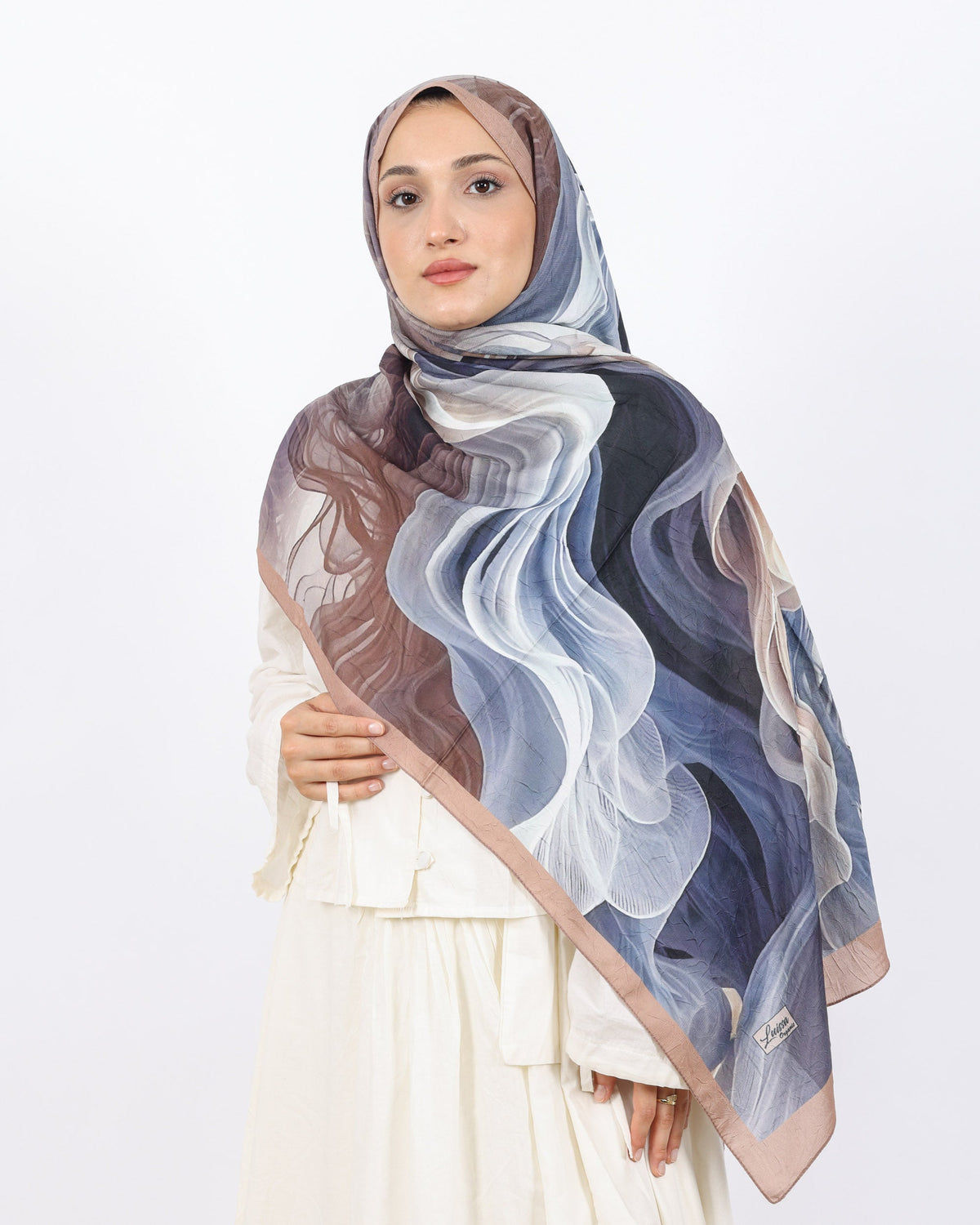 Soft Bambu Kraş Şal D052 Somon, 75 × 185 cm şal – görsel 2