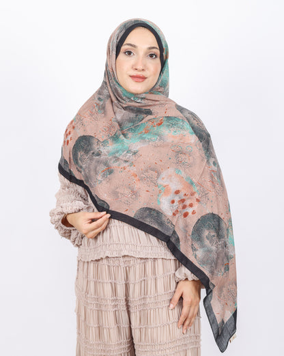 Soft Bambu Kraş Şal D046 Siyah, 75 × 185 cm şal – görsel 3