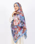 Soft Bambu Kraş Şal D053 Buz Mavisi, çiçekli desenli, 75 × 185 cm şal – görsel 1