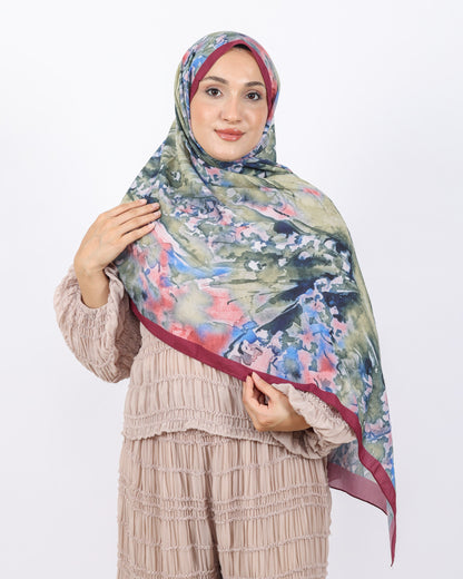 Soft Bambu Kraş Şal D051 Bordo, 75 × 185 cm şal – görsel 3