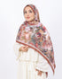 Soft Bambu Kraş Şal D053 Kahverengi, çiçekli desenli, 75 × 185 cm şal – görsel 1