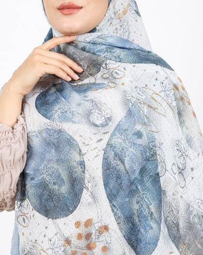 Soft Bambu Kraş Şal D046 Açık Mavi, 75 × 185 cm şal – görsel 4