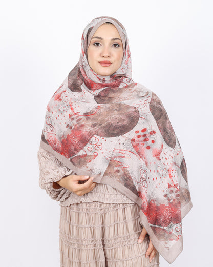 Soft Bambu Kraş Şal D046 Vizon, 75 × 185 cm şal – görsel 2