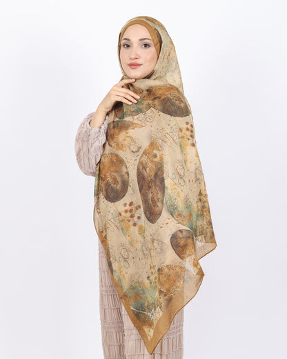 Soft Bambu Kraş Şal D046 Hardal, 75 × 185 cm şal – görsel 4