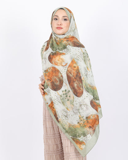 Soft Bambu Kraş Şal D046 Açık Yeşil, 75 × 185 cm şal – görsel 3