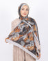 Soft Bambu Kraş Şal D048 Taş Rengi, yapraklı desenli, 75 × 185 cm şal – görsel 1