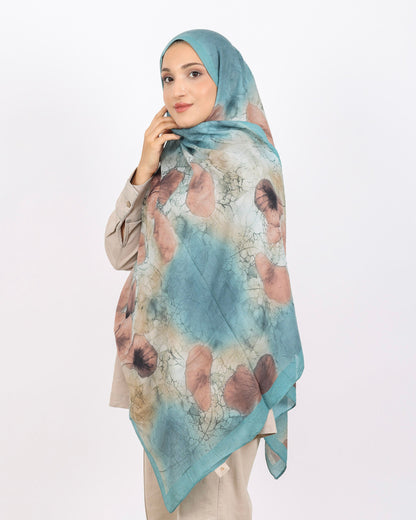 Soft Bambu Kraş Şal D043 Su Yeşili, 75 × 185 cm şal – görsel 4