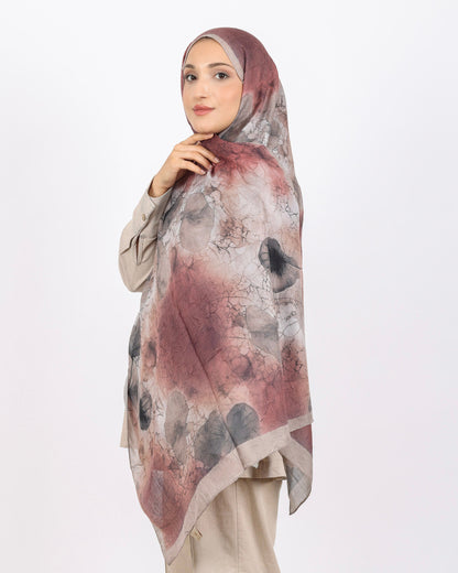 Soft Bambu Kraş Şal D043 Taş Rengi, 75 × 185 cm şal – görsel 3