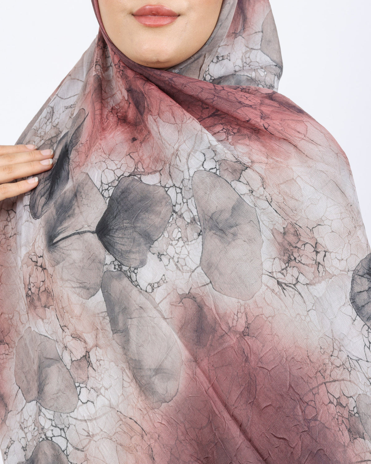 Soft Bambu Kraş Şal D043 Taş Rengi, 75 × 185 cm şal – görsel 4