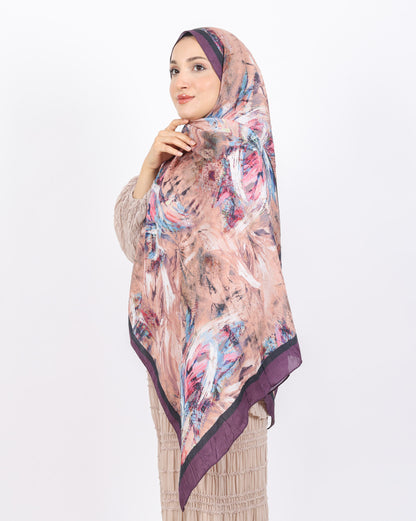 Soft Bambu Kraş Şal D049 Mor, 75 × 185 cm şal – görsel 1