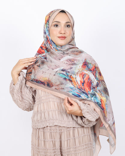 Soft Bambu Kraş Şal D049 Somon, 75 × 185 cm şal – görsel 3