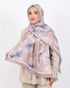 Soft Bambu Kraş Şal D044 Pudra, çiçekli desenli, 75 × 185 cm şal – görsel 1